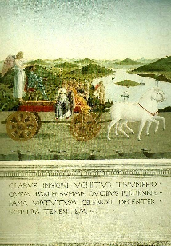 the triumph of federico da montefeltro, Piero della Francesca